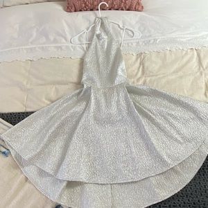 Alice + Olivia Silver Cocktail Dress